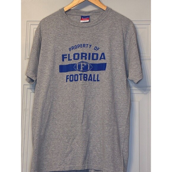 Champion UF University Florida T-Shirt Mens Large Gray College Short Sleeve - Picture 1 of 4